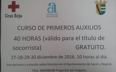 Curso gratuito de primeros auxilios.