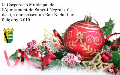 FELIZ NAVIDAD Y PRÓSPERO AÑO 2019