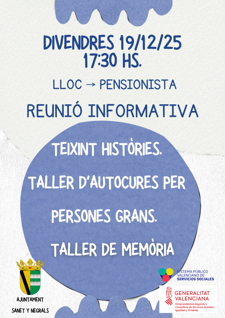 TALLER PARA PERSONAS MAYORES